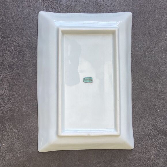 Vintage Kutani Yugaku Rectangle Plate Set Of 5 , Each Different Floral Design - Picture 3 of 16